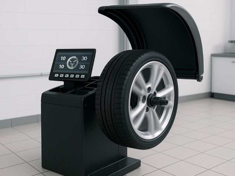 Wheel balancing machine